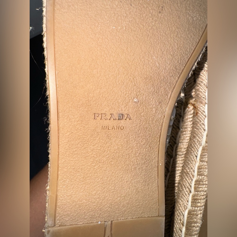 Prada White Platform Espadrilles - image 8